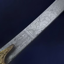 British c1860 Warwickshire Yeomanry Cavalry Officers Full Dress Mameluke Sword by Hamburger Rogers and Co 22